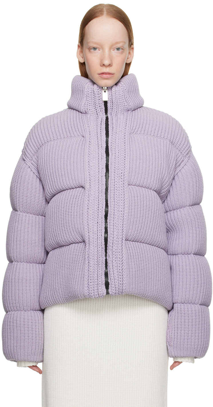

6 Moncler 1017 ALYX 9SM Фиолетовый пуховик с воротником-трубой Moncler Genius