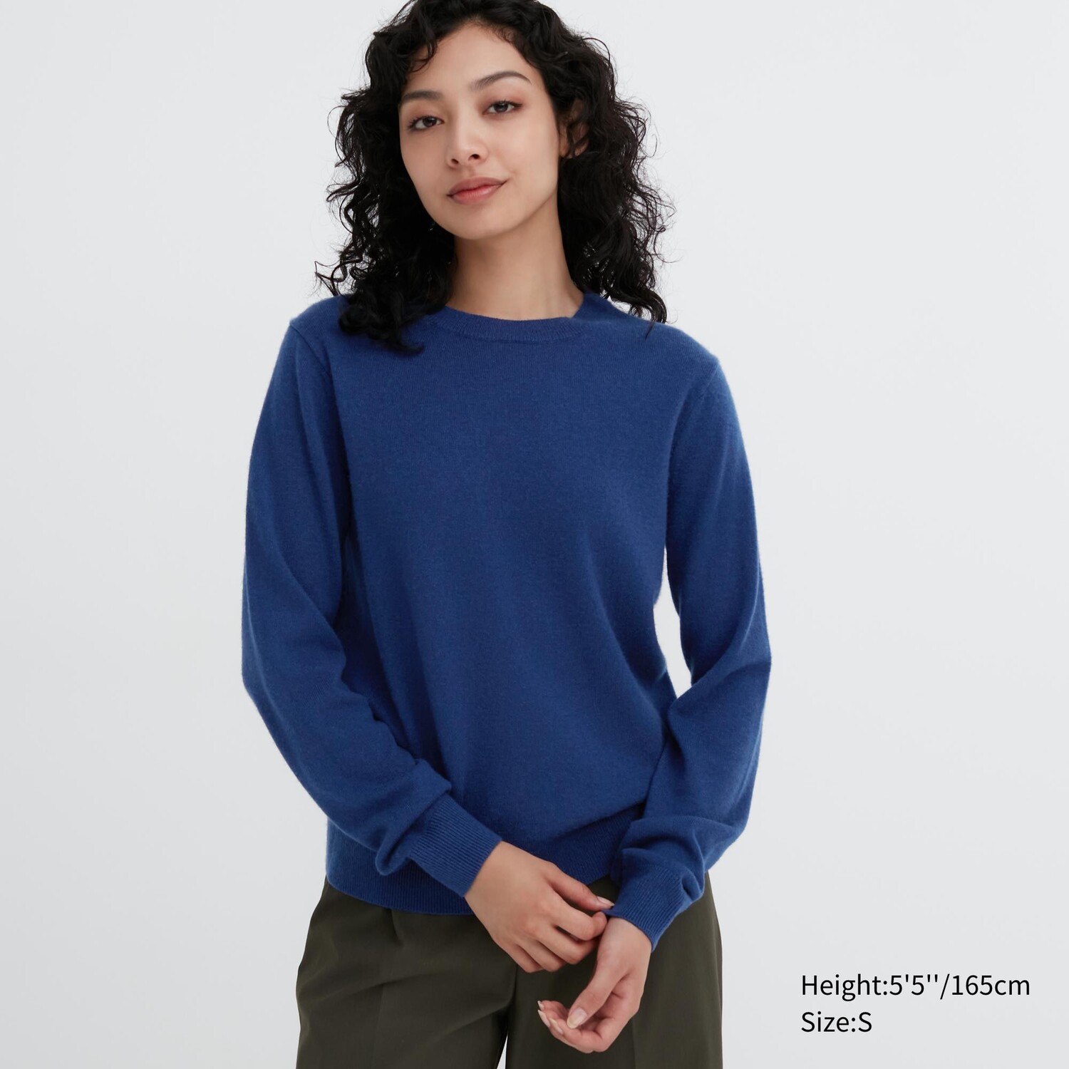

Свитер Uniqlo женский кашемировый, синий