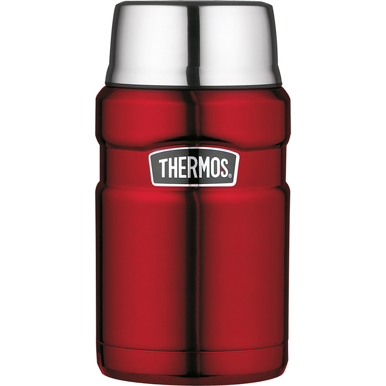 Термоконтейнер King 0,71л из нержавеющей стали Thermos, красный контейнер изотермический proffi cool 20 л