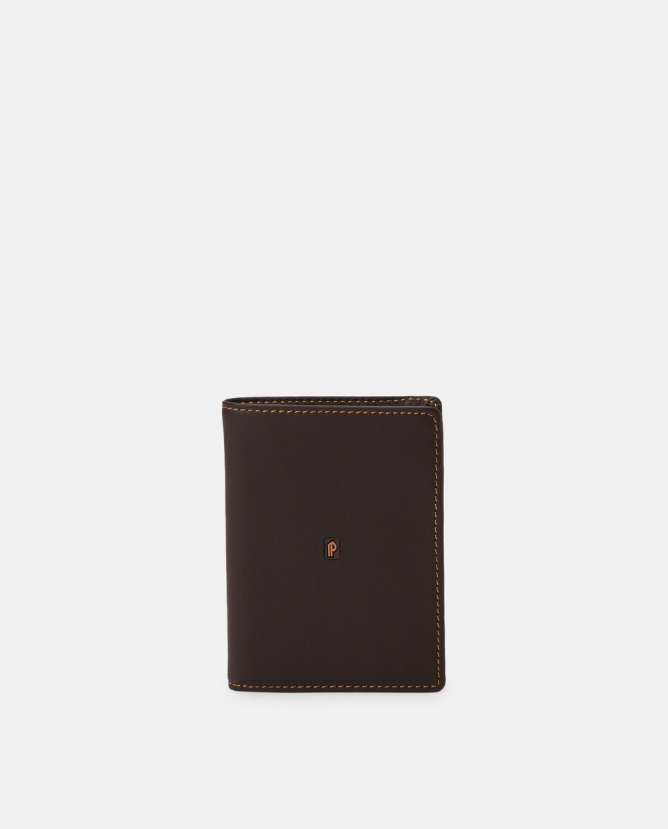 Коричневый кожаный кошелек на пять карт Pielnoble, коричневый коричневый кожаный кошелек на семь карт pielnoble коричневый