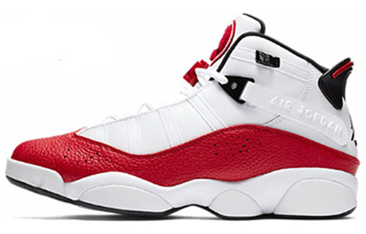 

Jordan 6 колец Белый Университет Красный