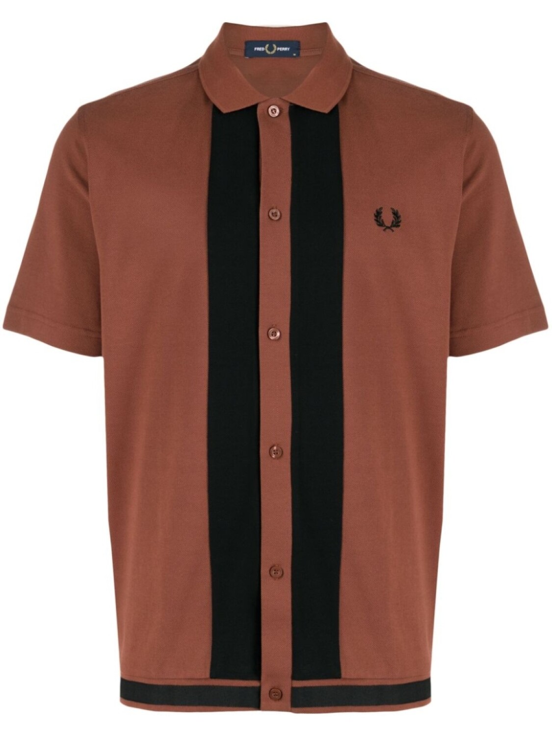 

Fred Perry рубашка поло со вставками, коричневый