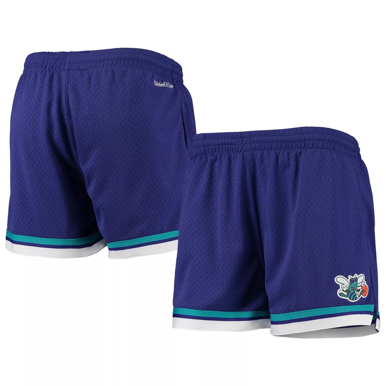 

Женские фиолетовые классические шорты Jump Shot из твердой древесины Mitchell & Ness Charlotte Hornets