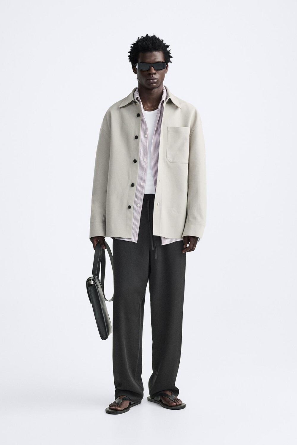 

Брюки из лиоцелла ZARA, черный