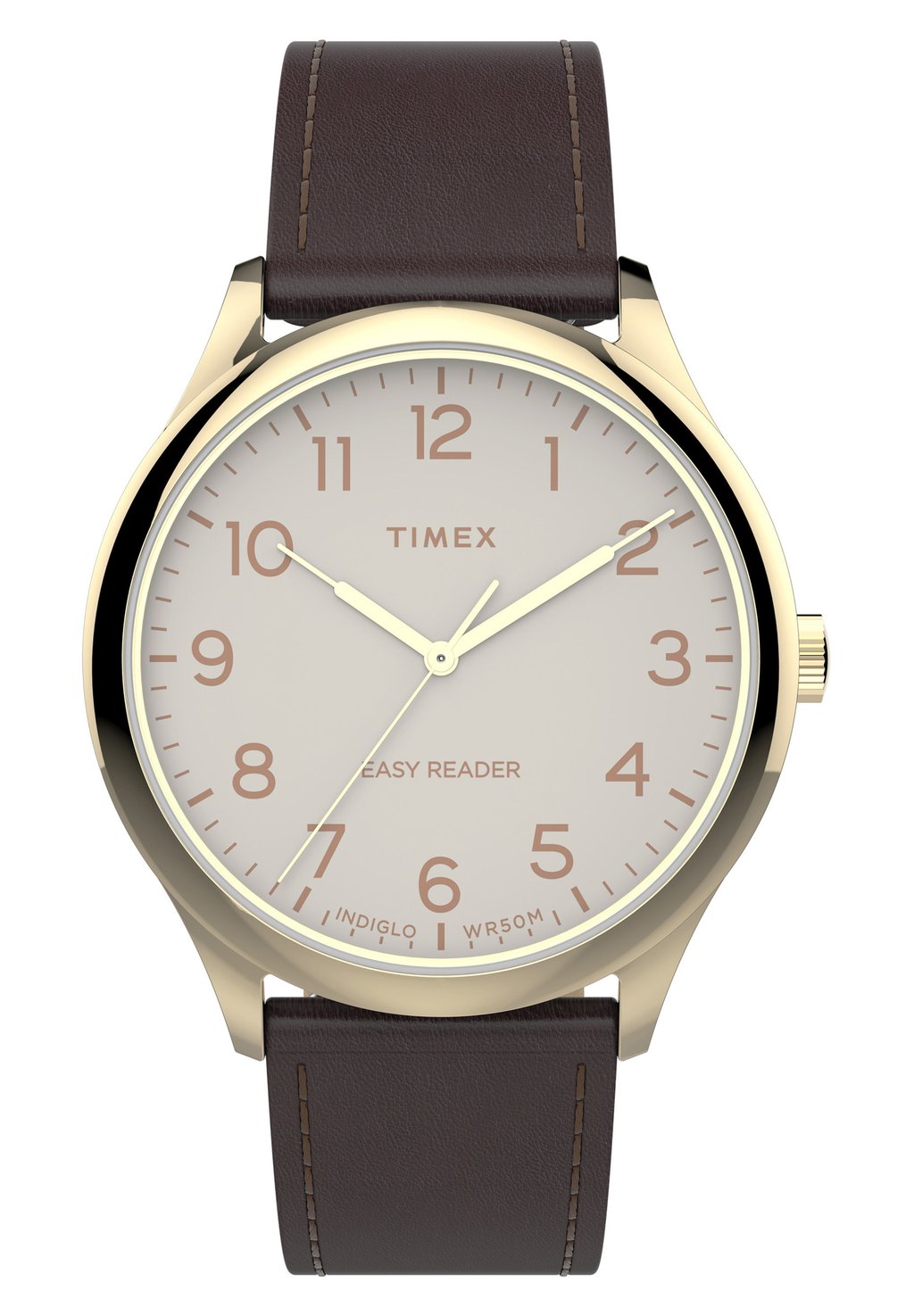Часы EASY READER Timex, цвет Brown timex easy reader bold