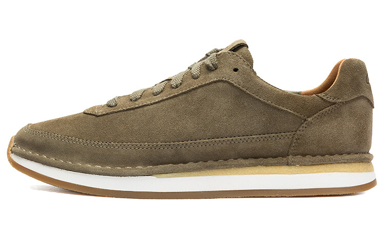 

clarks CraftRun Lace Lifestyle Shoes Men Low-top Olive Green