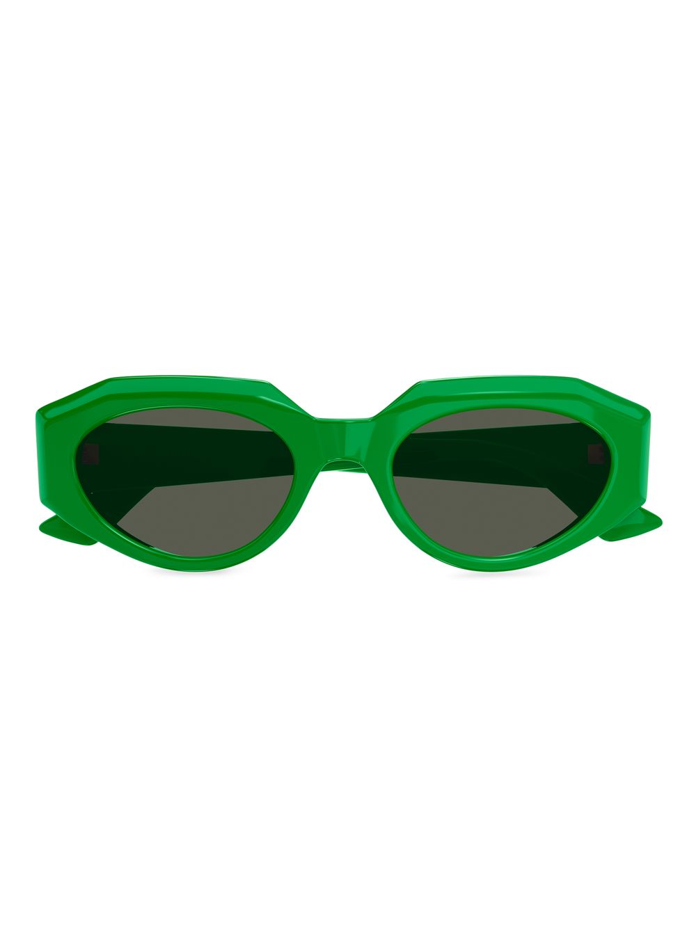 Классические овальные солнцезащитные очки 52 мм Bottega Veneta, зеленый