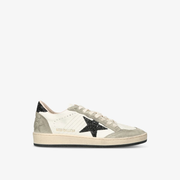

Женские низкие кеды Ballstar 10874 из потертой кожи Golden Goose, белый