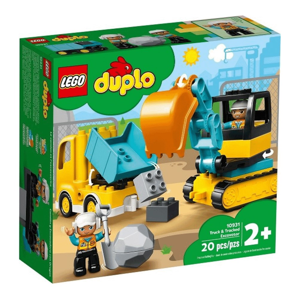 Конструктор LEGO DUPLO 10931 Экскаватор и грузовик lego duplo экскаватор и грузовик креативная игрушка для детей от 2 лет и старше