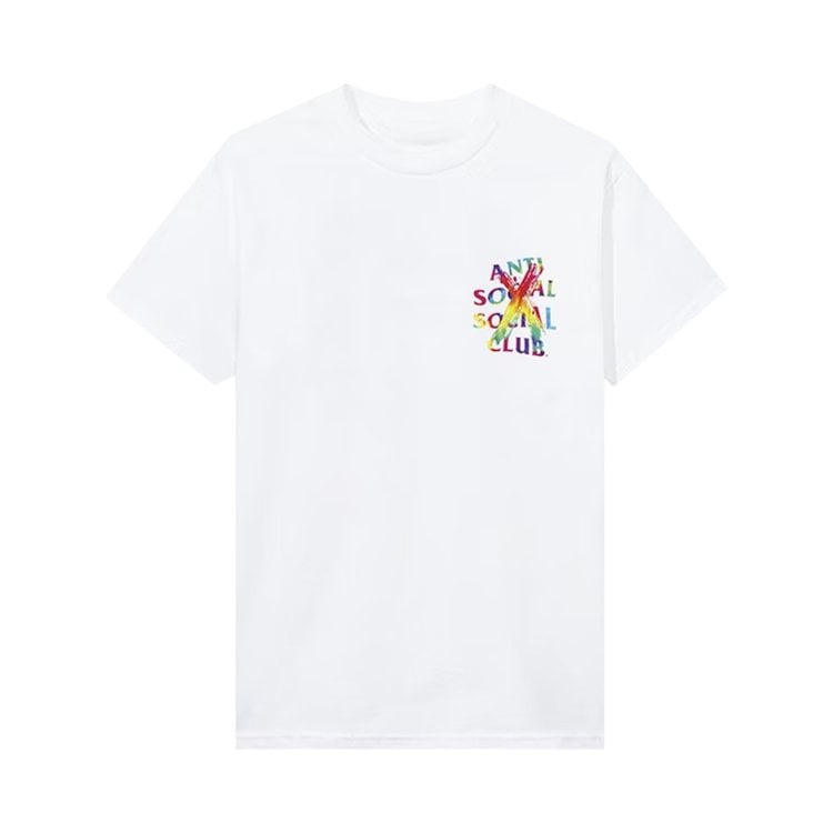 Футболка Anti Social Social Club Cancelled Rainbow Tee 'White', белый - фото