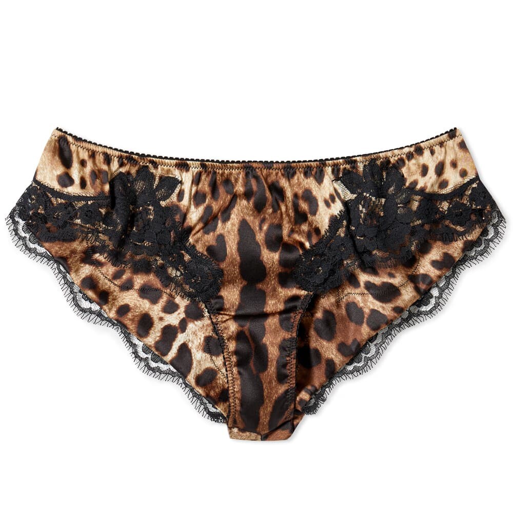 

Кружевные трусы с леопардовым принтом Dolce & Gabbana