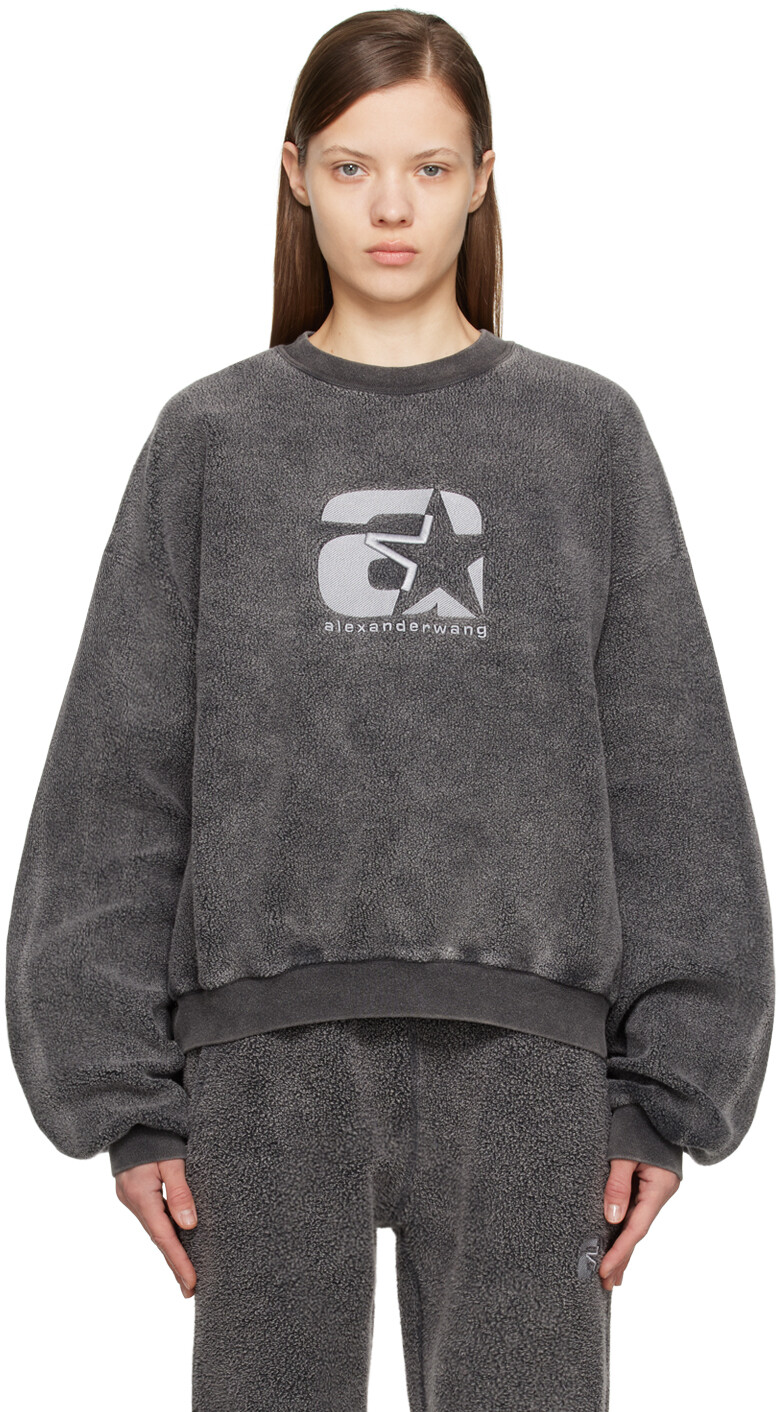 

Серый спортивный свитер Alexander Wang