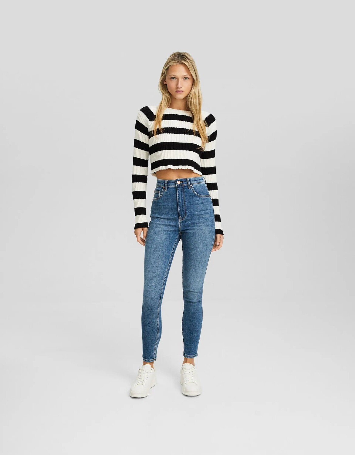 

Джинсы Super High Waist Skinny, светло-голубой
