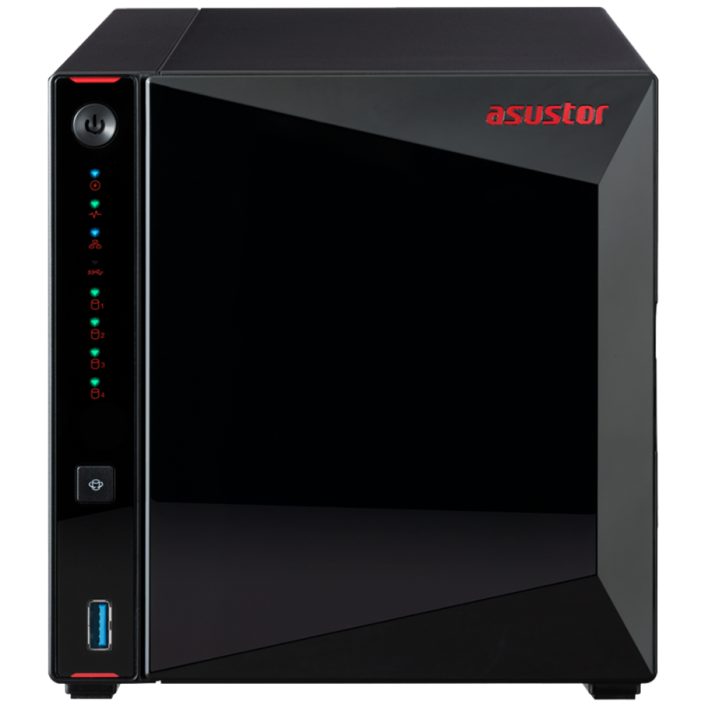 Сетевое хранилище Asustor AS5304T 4-дисковое с 4 дисками Enterprise по 16Тб сетевое хранилище asustor as1004t v2 черный