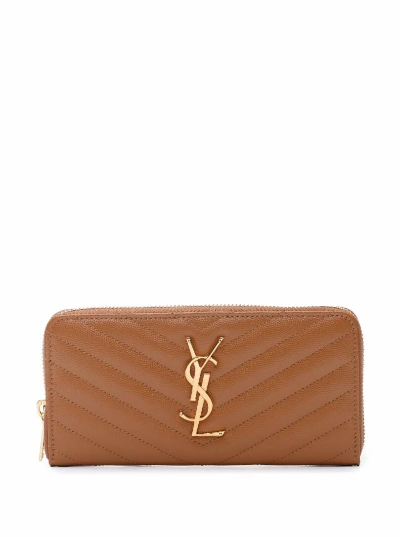 

Кожаное портмоне с логотипом Saint Laurent