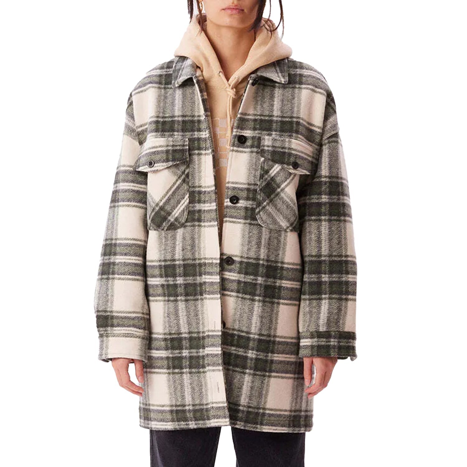 

Obey Clothing Куртка-рубашка Taylor - женская, cream plaid