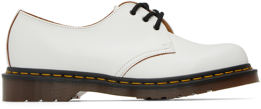 

Белые винтажные оксфорды 1461 \Сделано в Англии\"" Dr. Martens