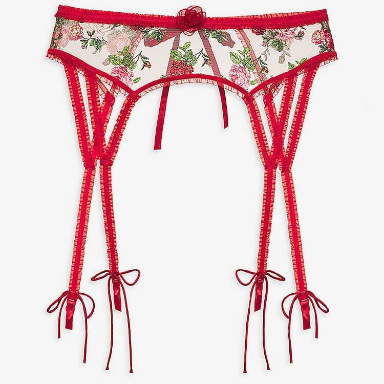 

Пояс для чулок For Love & Lemons Anika, красный