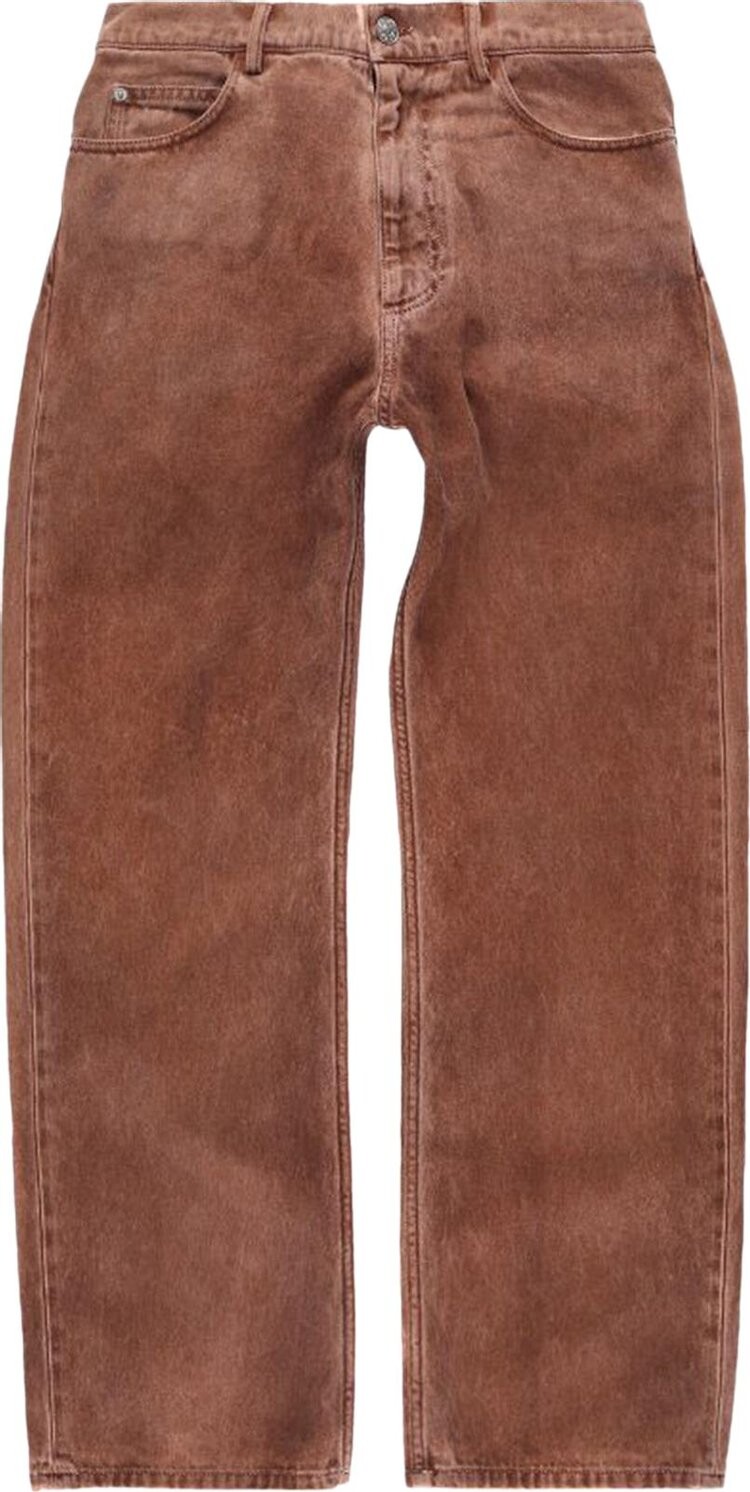 

Брюки Marni Faded Coated Drill Pants 'Earth Of Siena', коричневый