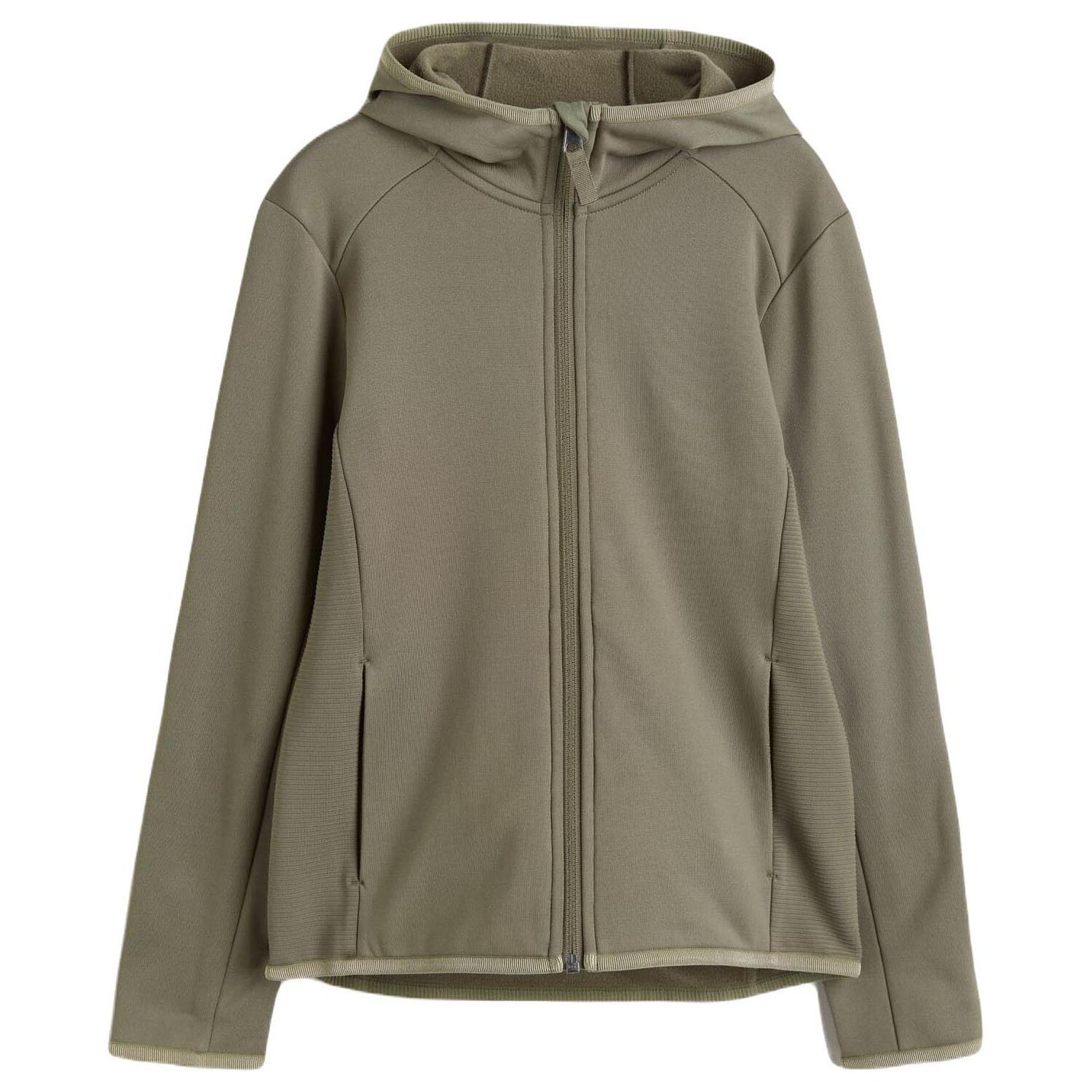 

Куртка H&M Hooded Fleece, темно-зеленый