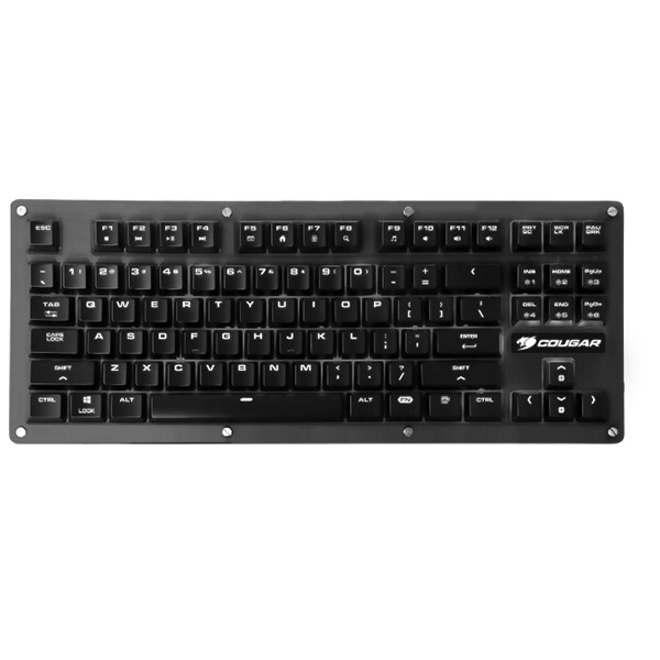 

Клавиатура игровая механическая COUGAR Puri TKL1, Red Switch, черный