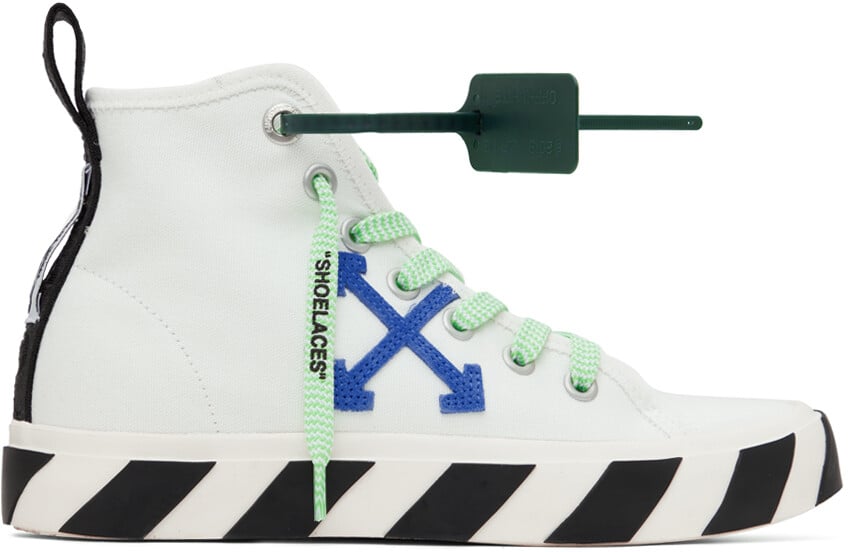 

Белые высокие вулканизированные кроссовки Off-White