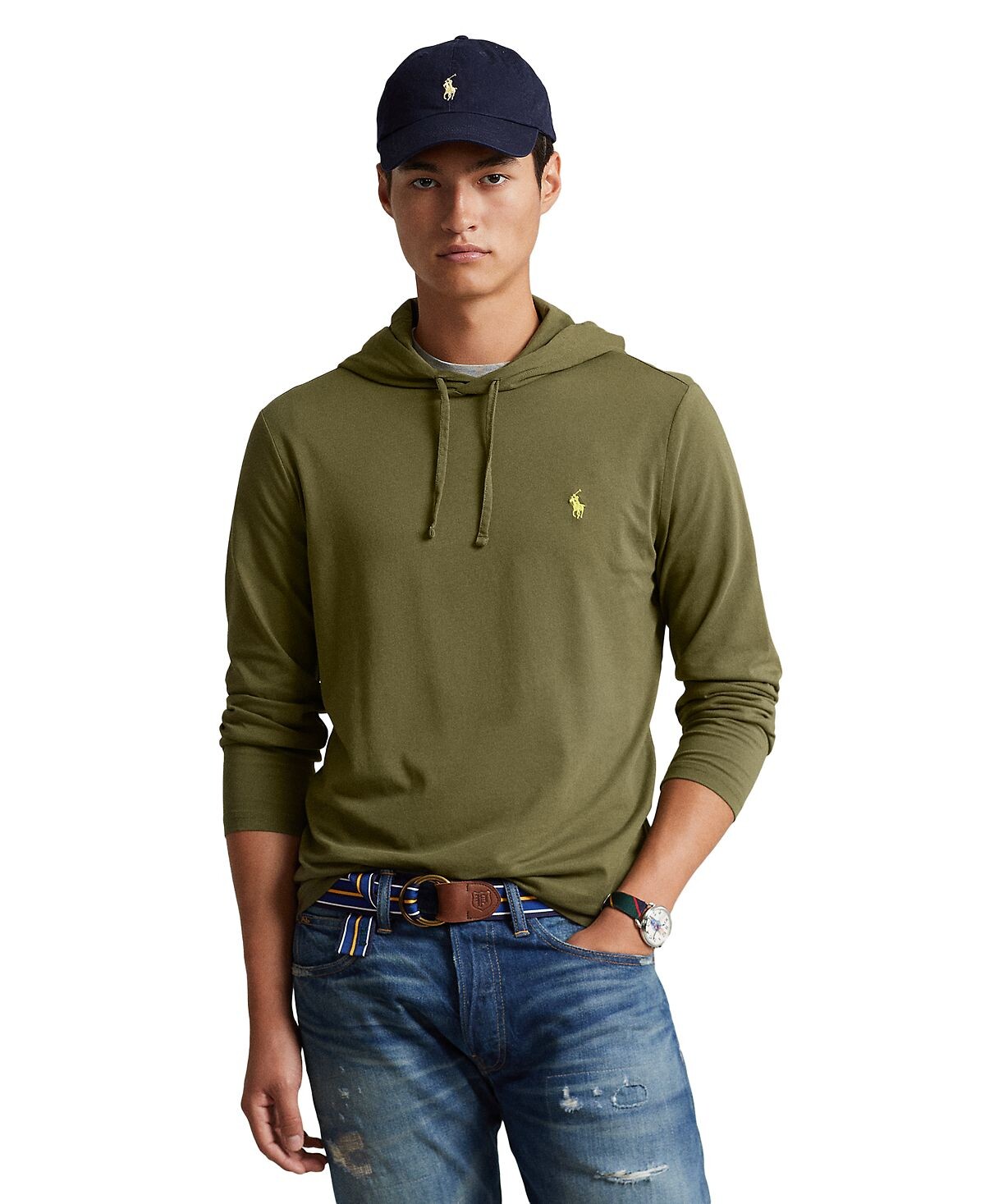 

Мужская футболка из джерси с капюшоном Polo Ralph Lauren, мульти
