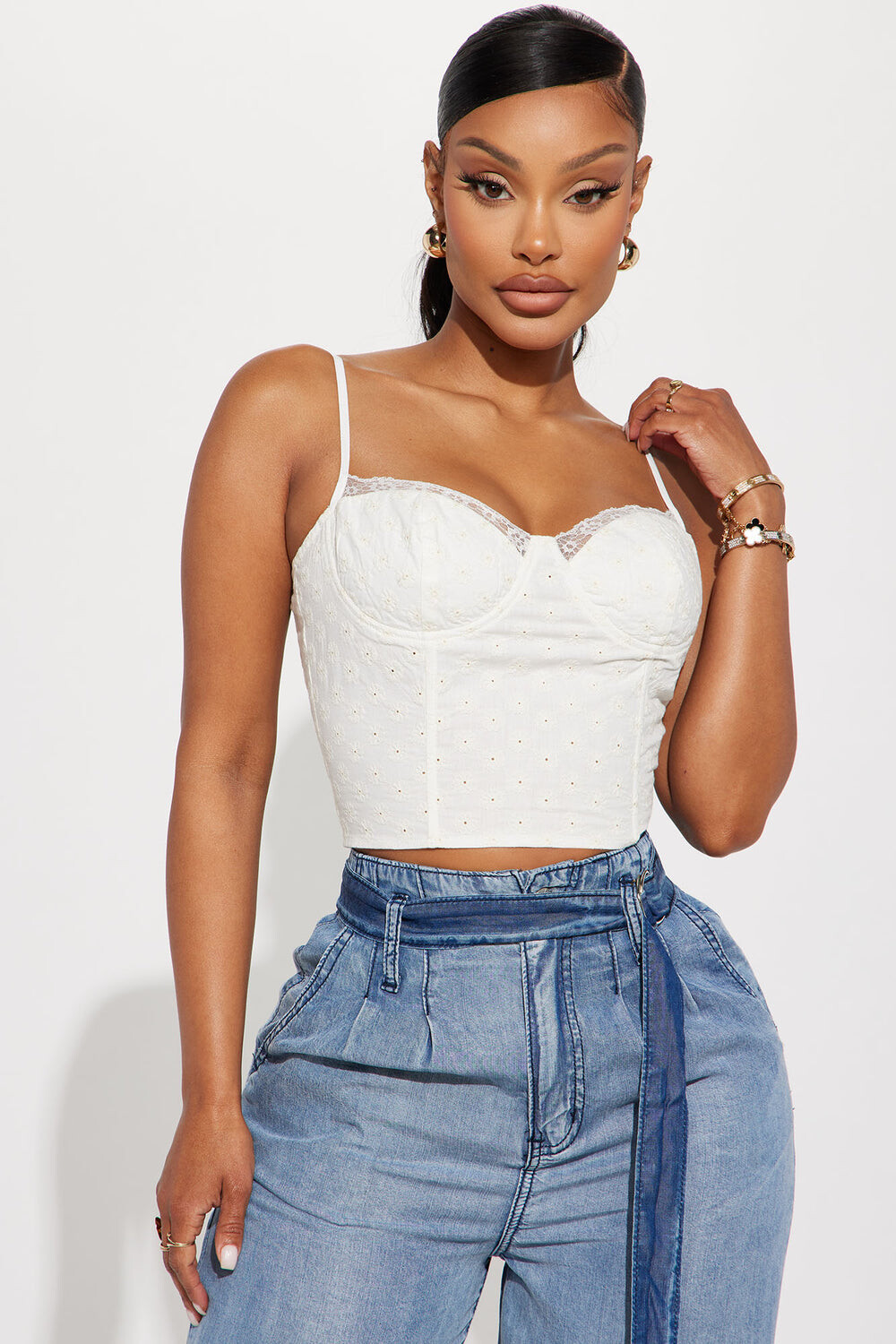 

Топ Fashion Nova T4432C, белый