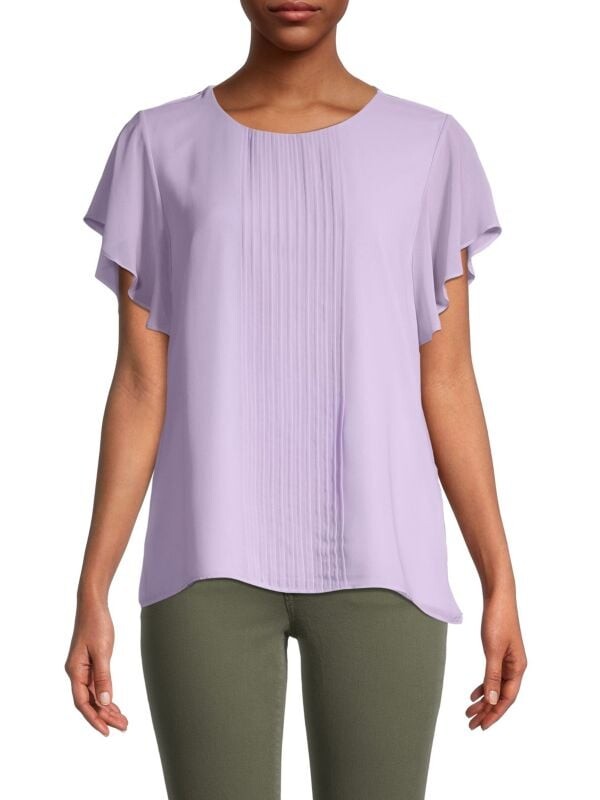 

Топ Calvin Klein с защипами и рукавами - крылышками, opal