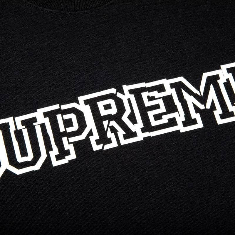 Свитшот Supreme Shattered Logo Crewneck, черный – купить с