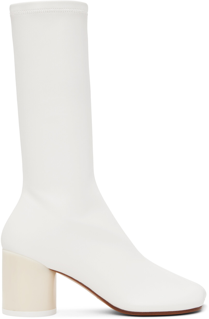 

Сапоги Off-White из искусственной кожи MM6 Maison Margiela