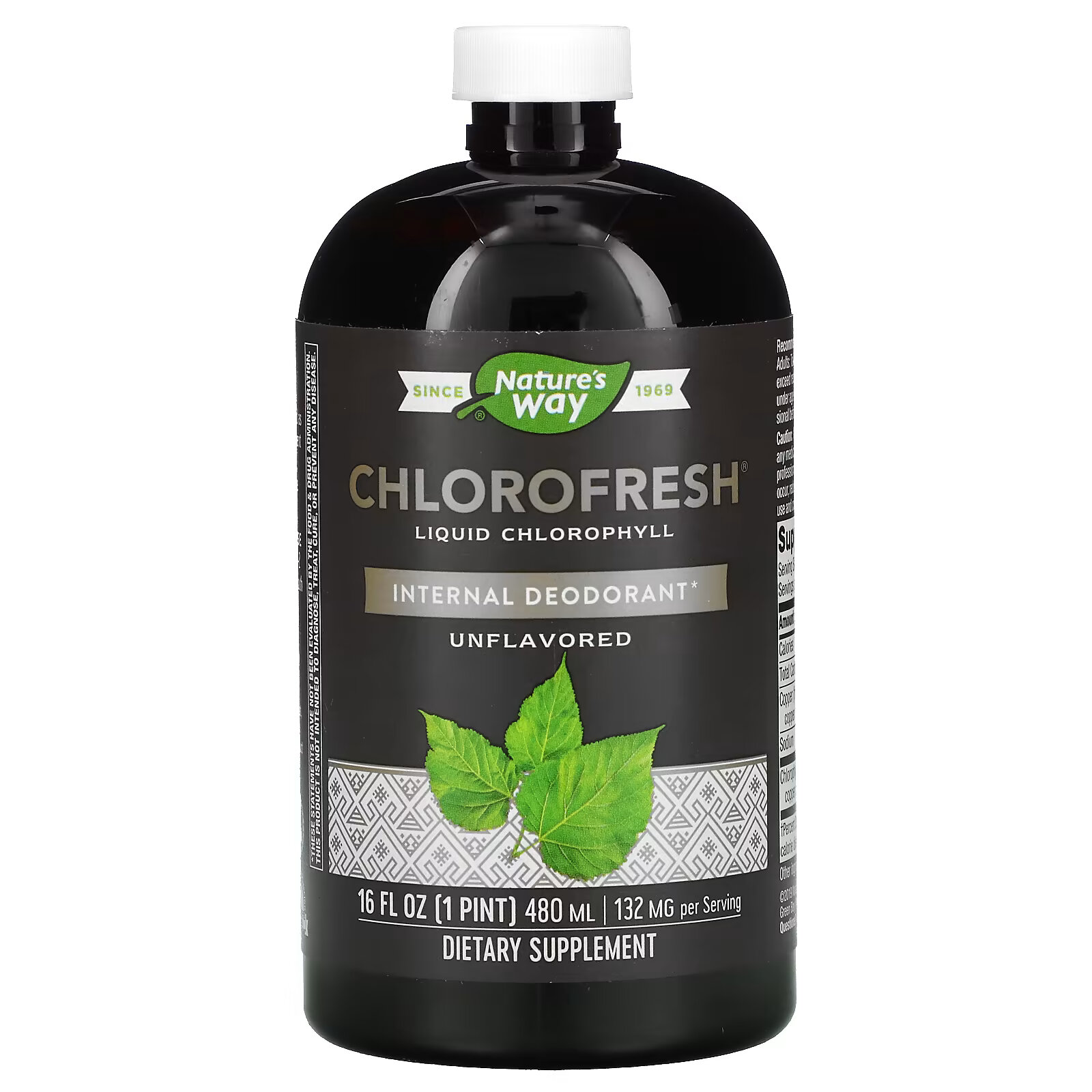 Nature's Way, Chlorofresh, жидкий хлорофилл, без добавок, 480 мл (16 жидк. унций) nature s way жидкое железо ягоды 480 мл 16 жидк унций