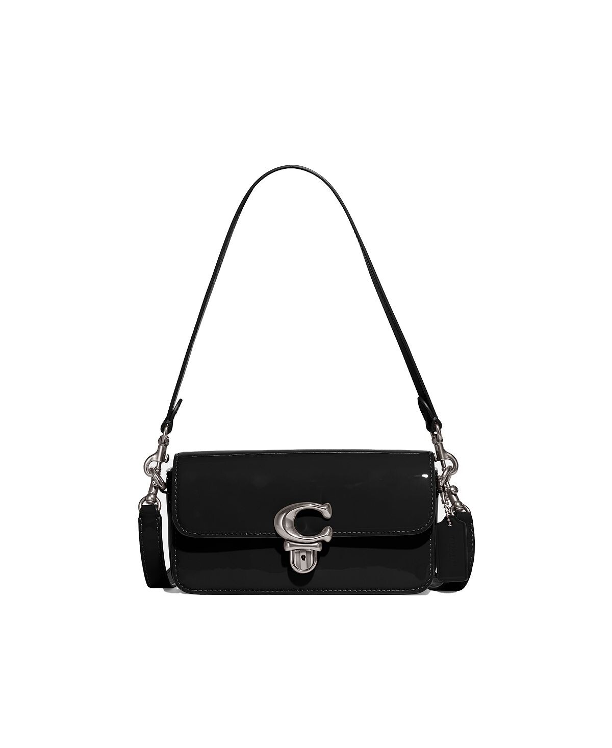 

Женская сумка studio baguette из лакированной кожи COACH, черный