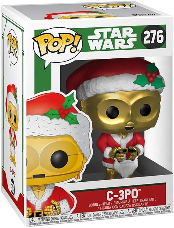 

Фигурка Funko Pop Star Wars: Holiday - Santa C-3Po Collectible Figure, Multicolor