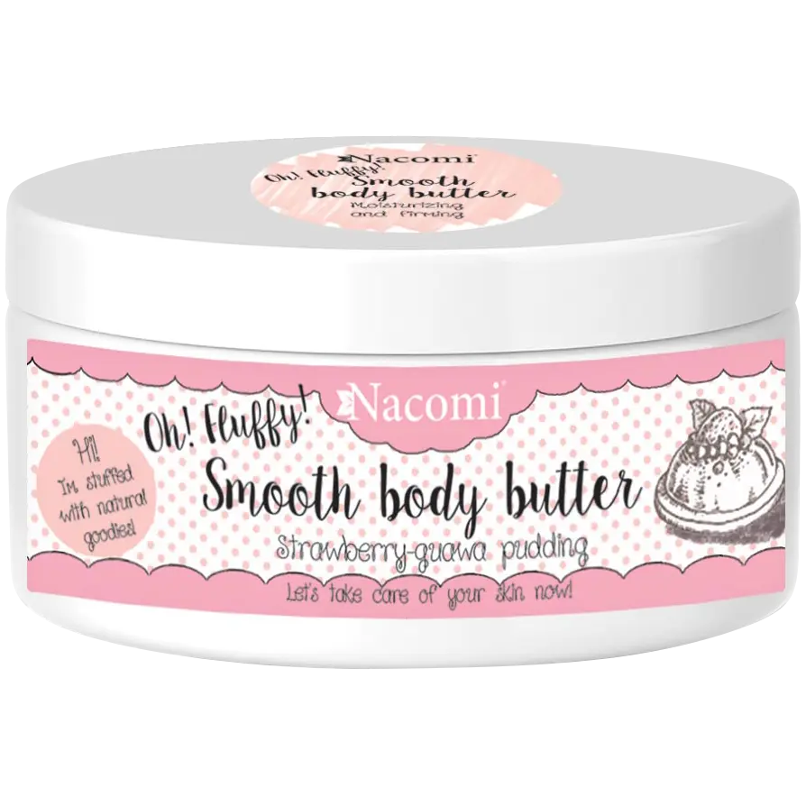 

Nacomi Strawberry Guawa Pudding легкое масло для тела с ароматом клубничного пудинга с гуавой, 100 г