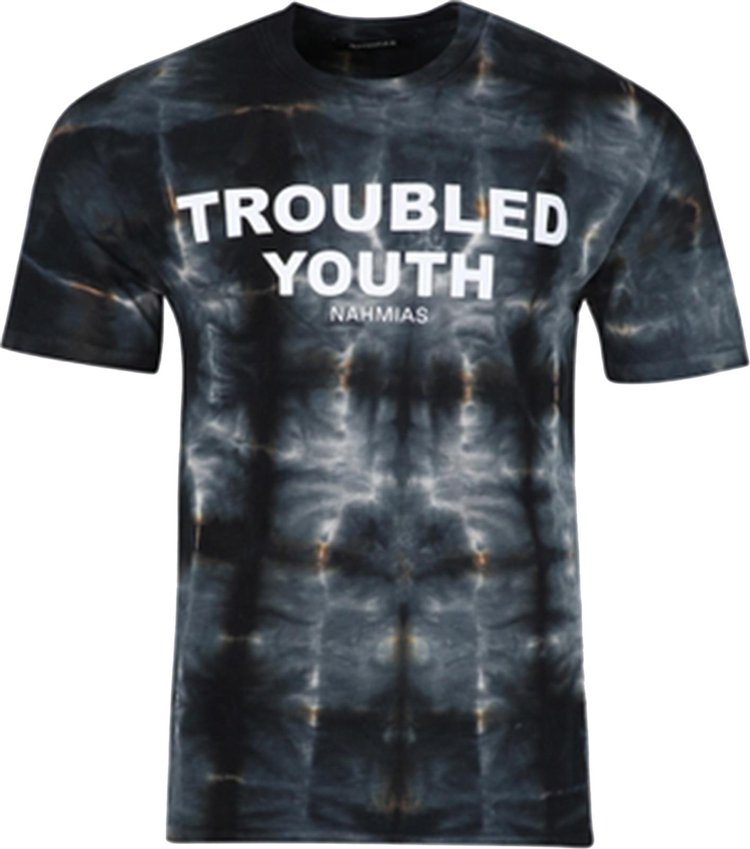 Футболка Nahmias Troubled Youth T-Shirt 'Black/Tye Dye', черный - фото