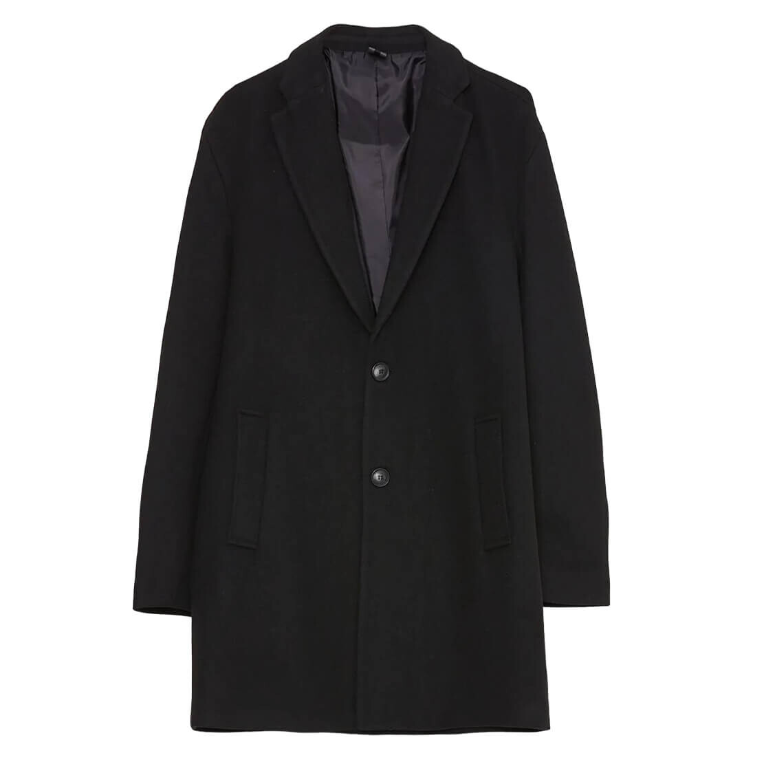 

Пальто LCW Vision Standard Pattern Jacket Collar Thick, черный