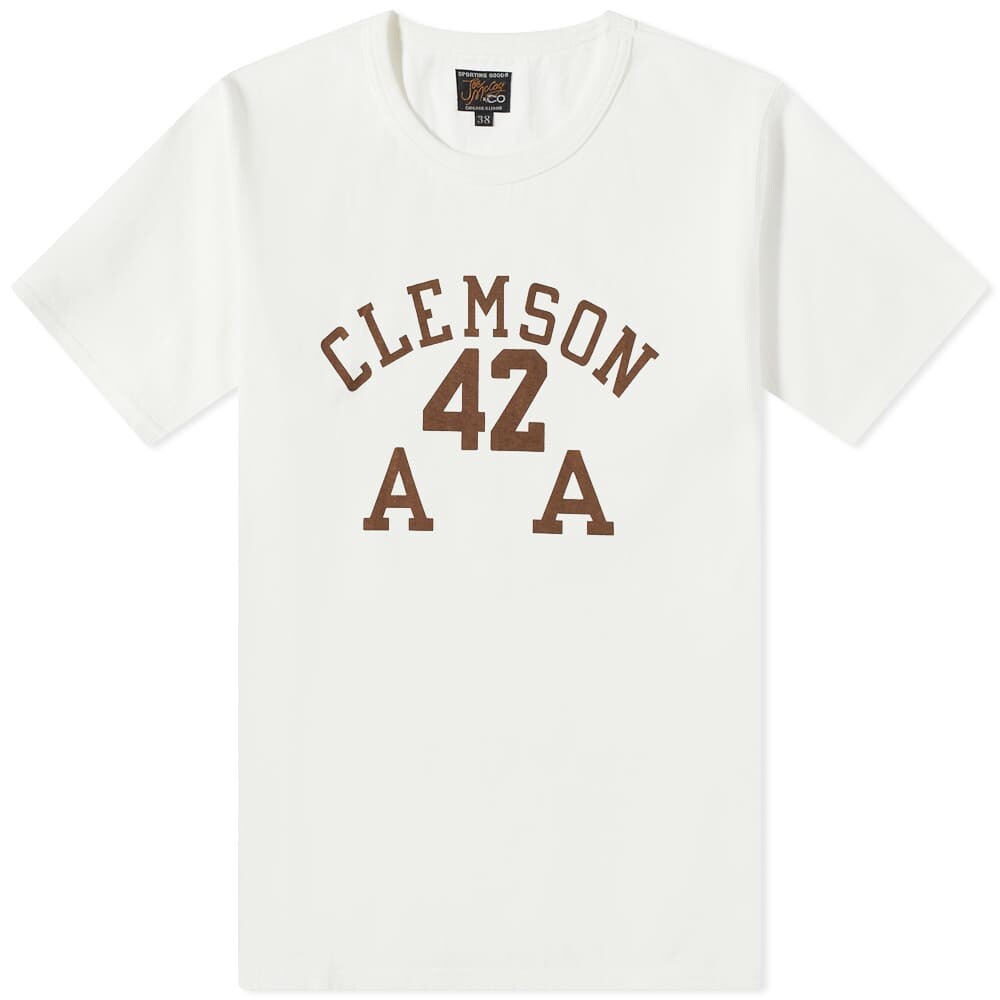 

Футболка The Real McCoys Joe McCoy Clemson 42 Athletic Tee, Коричневый
