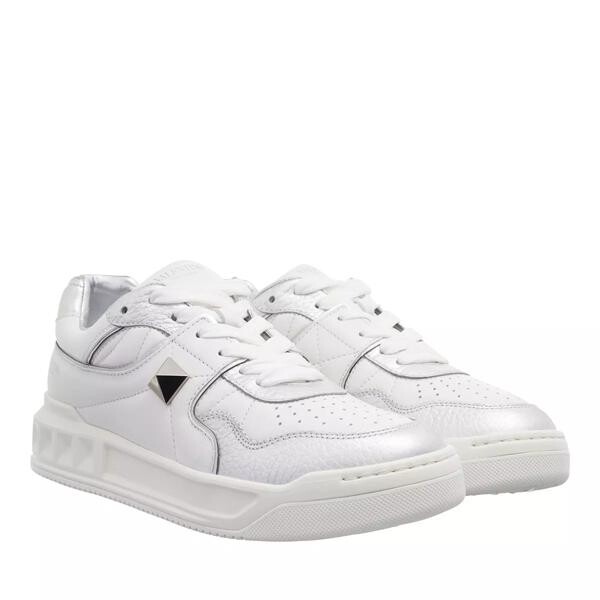 

Кроссовки sneaker leather white Valentino Garavani, серебряный