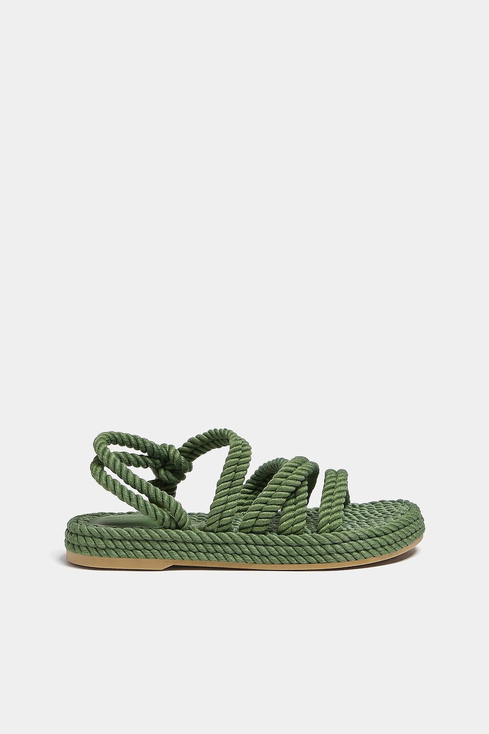 

Сандалии Pull&Bear Flat Rope, зеленый