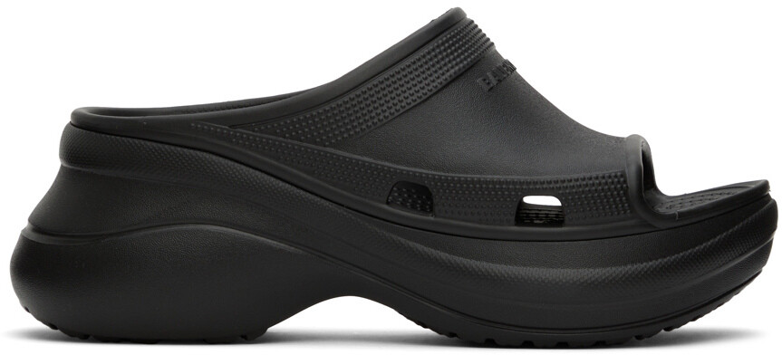 

Черные шлепанцы Crocs Edition для бассейна Balenciaga