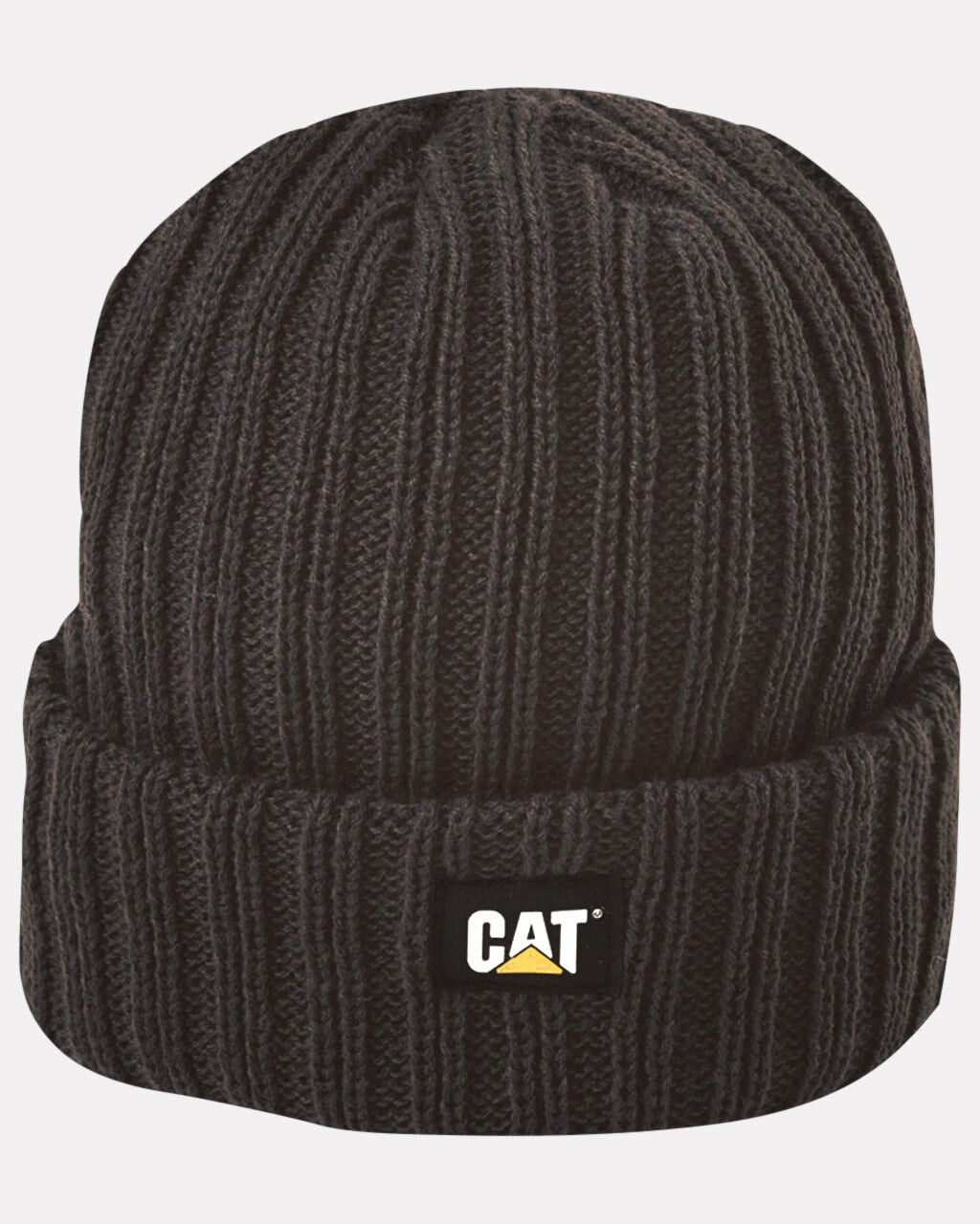 

Мужская шапка в рубчик с часами CAT, черный