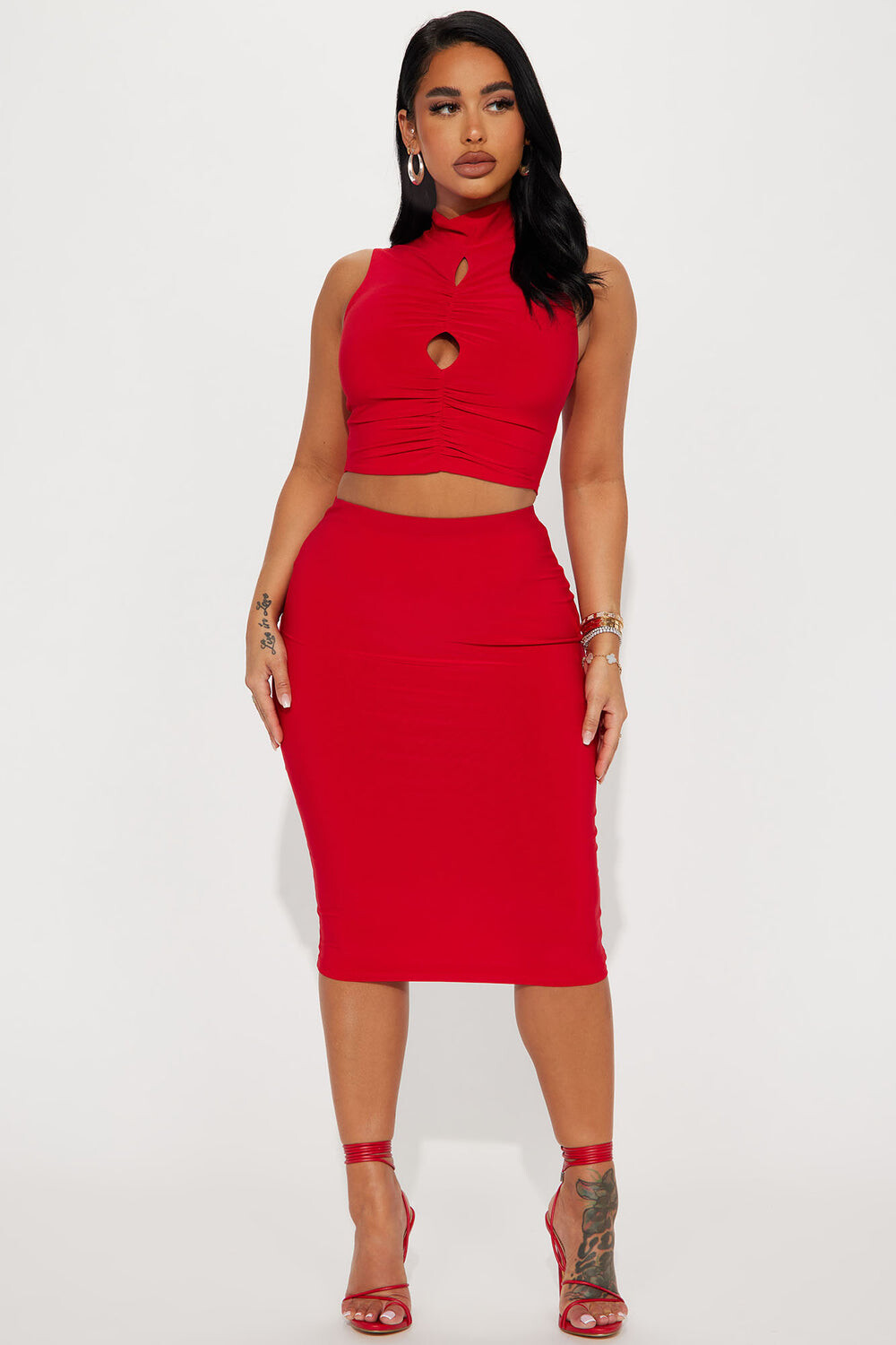 

Юбка Fashion Nova NAF1361, красный