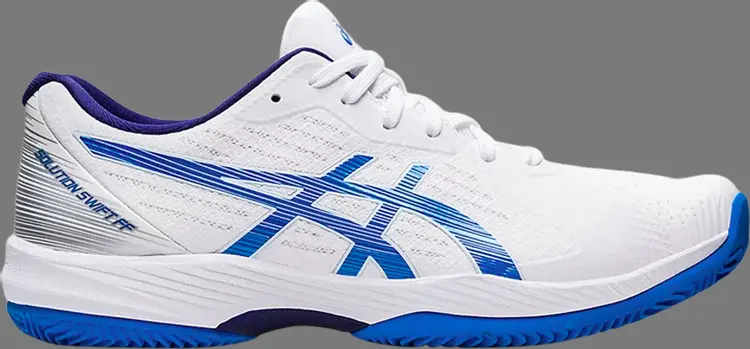 

Кроссовки solution swift ff clay 'white electric blue' Asics, белый