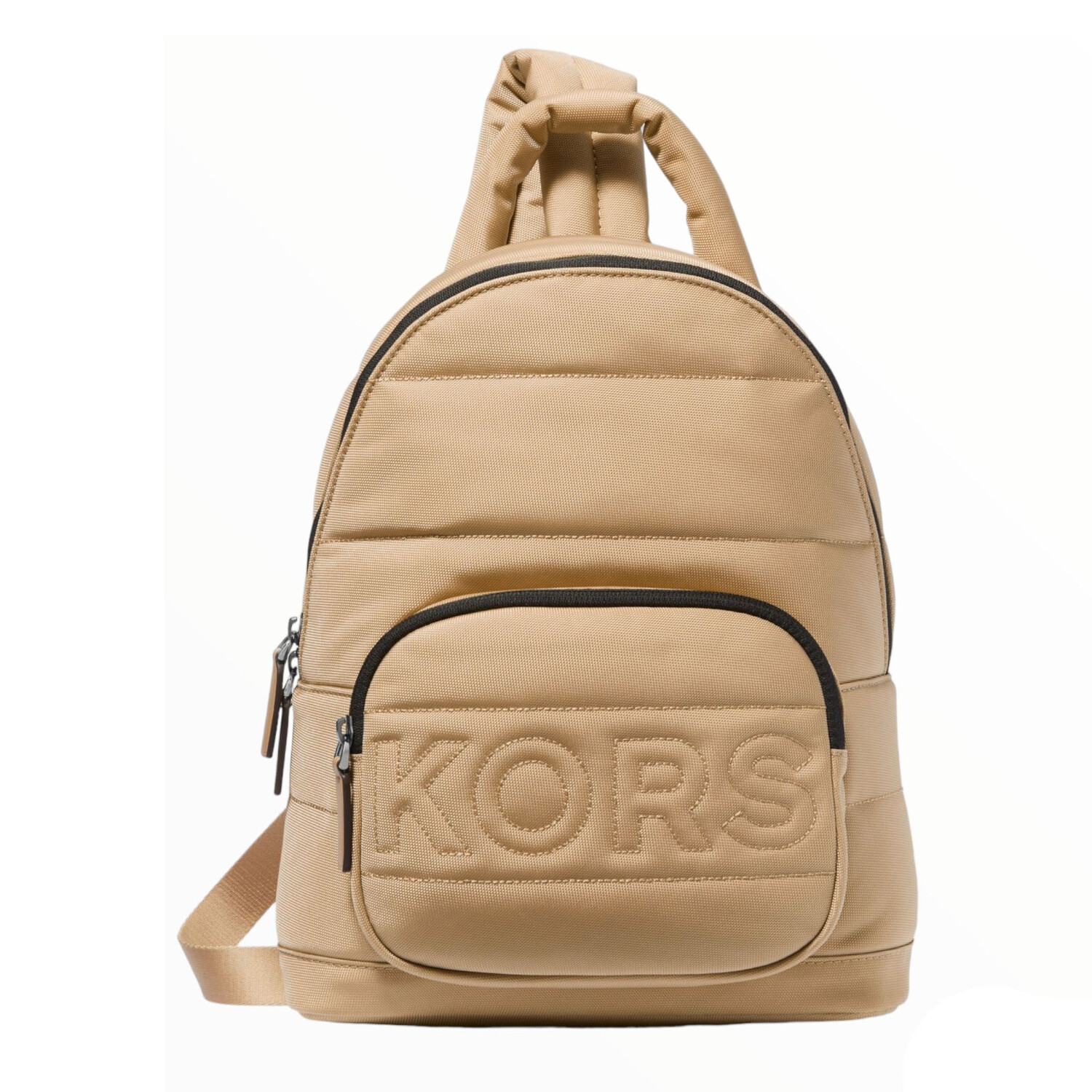 

Рюкзак Michael Kors Kent Quilted Recycled Nylon Sling, бежевый