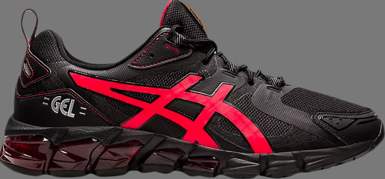 Кроссовки gel quantum 180 'black electric red' Asics, черный - фото