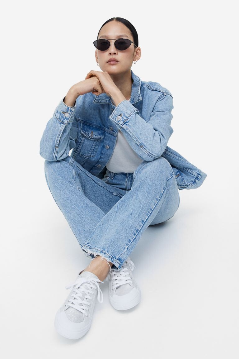 

Блестящие кроссовки H&M, белый