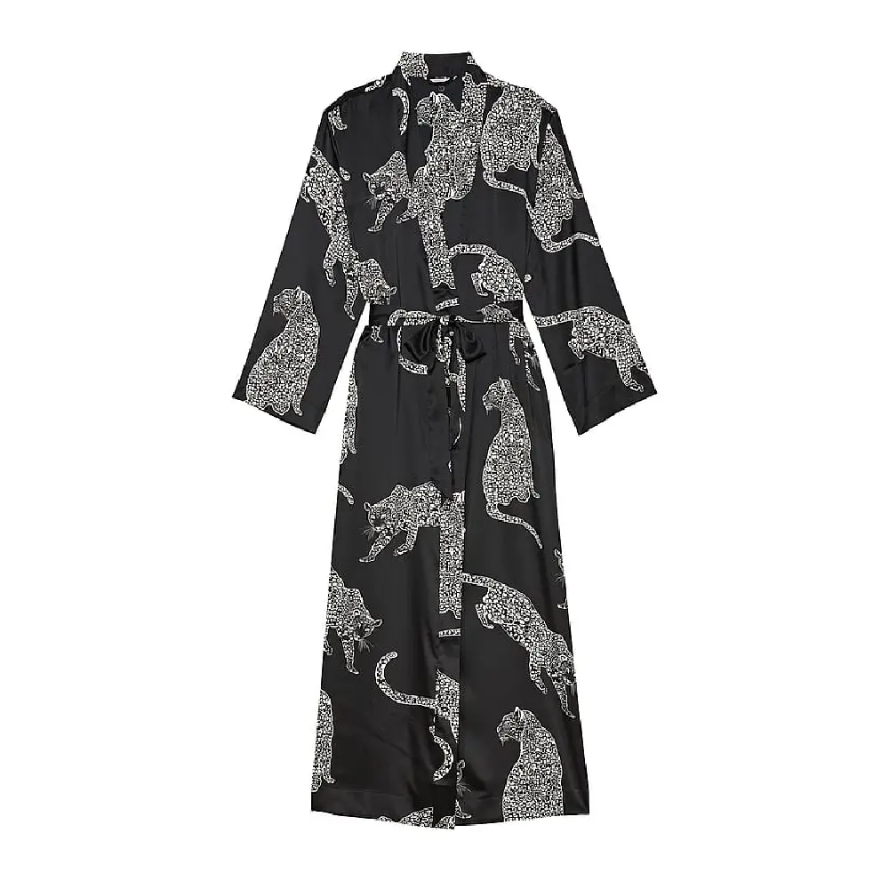 

Халат Victoria's Secret Satin Long, черный