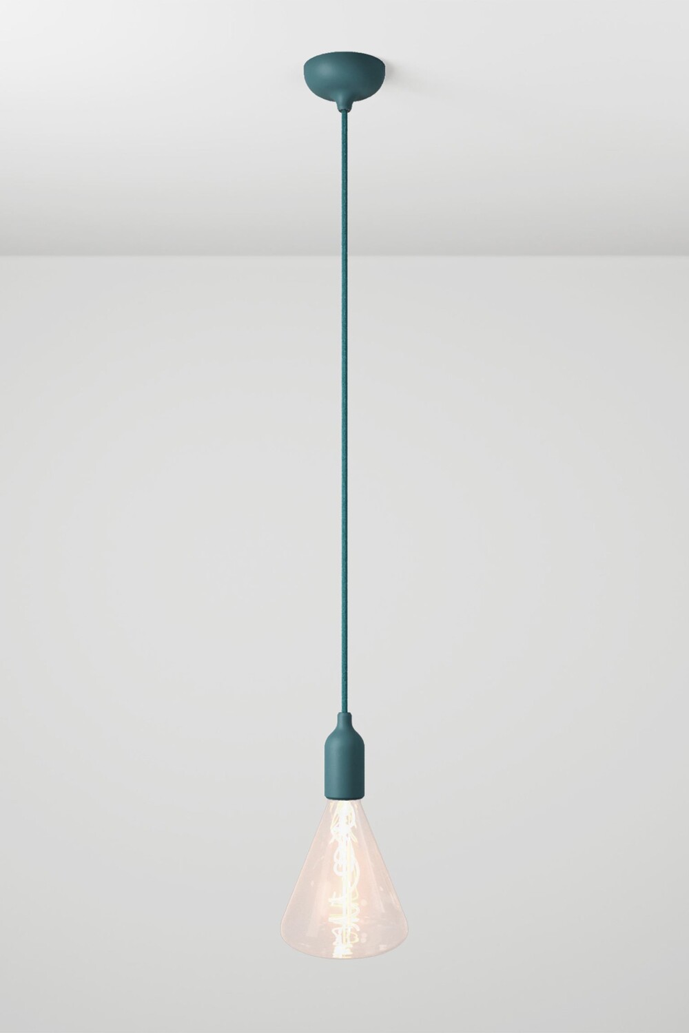 

Потолочный светильник Creative Cables Silicone, бирюзовый