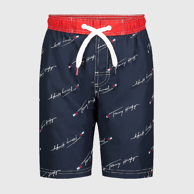 

Шорты для плавания Tommy Hilfiger Big Kids' Signature, темно-синий